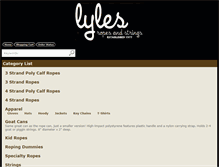 Tablet Screenshot of lylesropes.com